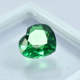 Untreated Green Garnet Best Heart Cut 10.40 Ct CERTIFIED Loose Gemstone Natural.