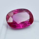 Oval cut pink sapphire 18.25 ct natural certified ring size loose gemstone