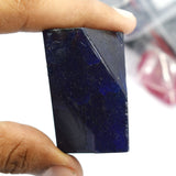 Natural Sapphire Blue Rough Uncut Huge Size 555 Ct CERTIFIED Loose Gemstone
