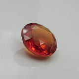 Loose Gemstone 9.60 Ct Certified Natural Orange Sapphire Round Cut