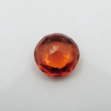 Certified 9.60 Ct Natural Ceylon Orange Sapphire Round Cut Loose Gemstone