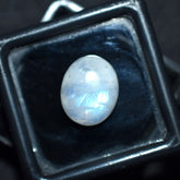 CERTIFIED 5.00 Ct Natural Amazing White Moonstone Oval Shape Loose Gemstone