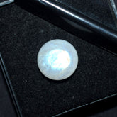 8.35 Ct Natural White Genuine Moonstone Round Shape CERTIFIED Loose Gemstone