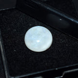 8.35 Ct Natural White Genuine Moonstone Round Shape CERTIFIED Loose Gemstone