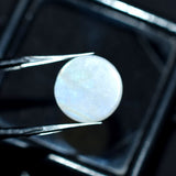 8.35 Ct Natural White Genuine Moonstone Round Shape CERTIFIED Loose Gemstone