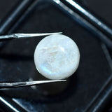 8.35 Ct Natural White Genuine Moonstone Round Shape CERTIFIED Loose Gemstone