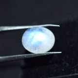 white Moonstone 3.40 Ct Natural Oval Shape CERTIFIED Loose Gemstone