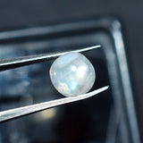 Natural White Round Cut Moonstone High Grade Quality 3.40 Ct CERTIFIED Gemstone