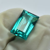 9.63 Carat Natural Green Brazilian Tourmaline | Certified Emerald Cut Loose Gemstone