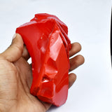 CERTIFIED Uncut Natural 2063.1 Ct Red Coral Rough Italian Loose Gemstone