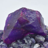 CERTIFIED Uncut Raw 527.40 Ct Purple Tanzanite Natural Rough Loose Gemstone