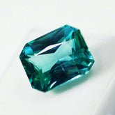 CERTIFIED 10.30 Ct Natural Green Emerald Cut Grandidierite Loose Gemstone