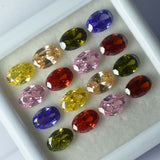 Oval Cut Sapphire Mix Color 24 Pcs Natural CERTIFIED Loose Gemstone 7x5 MM Lot