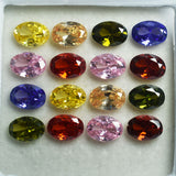 Oval Cut Sapphire Mix Color 24 Pcs Natural CERTIFIED Loose Gemstone 7x5 MM Lot