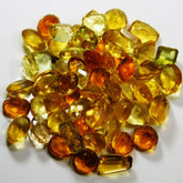 100 Ct Natural Topaz Lot Yellow Mix Shape Excellent Loose Gemstone CERTIFIED Lot