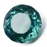 Loose certified grandidierite, 4.90 ct round cut greenish-blue natural gemstone