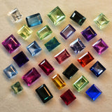 CERTIFIED Baguette Cut 24 Pcs Natural Sapphire Loose Gemstone Lot 8x6 mm Size.
