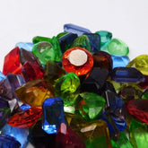AA+ Mix Color Topaz Lab-Created Loose Gemstones - top view of mixed lot