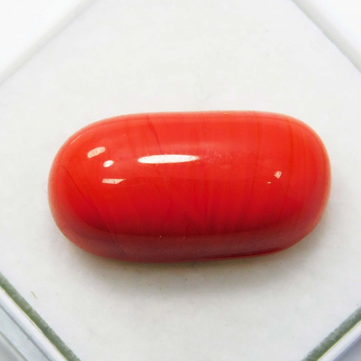 natural coral loose gemstone