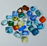 555 Ct Lab-Created Topaz Mix Color Mix shape Rare CERTIFIED Loose Gemstone Lot
