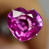 10.55 ct natural Ceylon pink sapphire heart cut certified loose stone