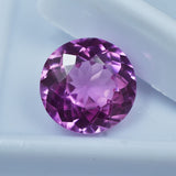 Round cut 7.85 ct pink sapphire certified natural flawless loose gem