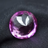 7.85 ct flawless pink sapphire natural round cut certified loose stone