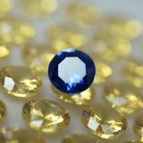 8 Pcs 5x5 MM Natural Sapphire Mix Color Round Lot CERTIFIED Gemstone
