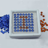 8 Pcs 5x5 MM Natural Sapphire Mix Color Round Lot CERTIFIED Gemstone