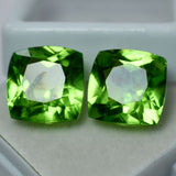16.00 Carat Natural Peridot Cushion Cut – Certified Green Faceted Gemstone