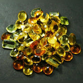 150 Ct Lab-Created YELLOW Topaz Lot MIX Shape & COLOR Loose Gemstone CERTIFIED