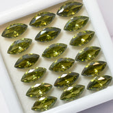 Natural 49 Pcs Sapphire Green Marquise Cut CERTIFIED Loose Gemstone 7x5 mm