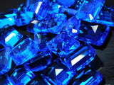 CERTIFIED 100 Ct Topaz Mix Shape Blue Lab-Created Big Loose Gemstones AA+++ Lot