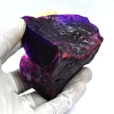 purple sapphire uncut raw 800 carat loose sapphire