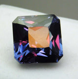 Natural ALEXANDRITE  Color Change SQUARE CUT 8.12 Ct Loose Gemstone CERTIFIED