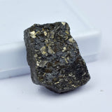 Brazilian Golden Pyrite Crystal 41.95 Ct Natural Rough CERTIFIED Loose Gemstone