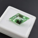 21.20 ct bluish-green natural sapphire gemstone, fancy cut, certified quality.