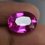 Natural flawless Ceylon pink sapphire 9.30 carat certified oval cut stone