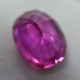 Certified natural pink sapphire 9.30 carat oval cut from Ceylon