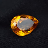 Yellow Sapphire Unique Color Pear Cut 7.60 Ct Natural Loose Gemstone CERTIFIED