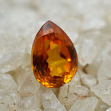 Yellow Sapphire Unique Color Pear Cut 7.60 Ct Natural Loose Gemstone CERTIFIED