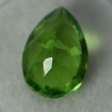 Certified 9.10 Ct Green Peridot – Natural Pear Cut Loose Gemstone