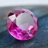 6.45 ct natural Ceylon pink sapphire round cut certified loose stone