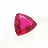 Red Ruby Trillion Cut Gemstone natural loose ruby