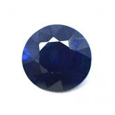 Loose round cut Kashmiri blue Ceylon sapphire gemstones, 8.45 ct, certified natural.