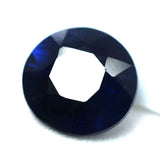 Certified loose gemstones, round cut natural Ceylon sapphires, Kashmiri blue, 8.45 carats total.