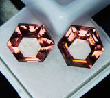 16.52 ct Padparadscha sapphire natural fancy shape certified gem