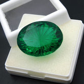 47.75 Ct Natural Fancy Oval Cut Green Quartz CERTIFIED Loose Gemstone