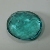 Oval Cut Aquamarine 9.35 Ct Loose Gemstone Placed on White Background Certified