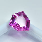 7.35 ct natural pink sapphire certified rare fancy cut loose stone